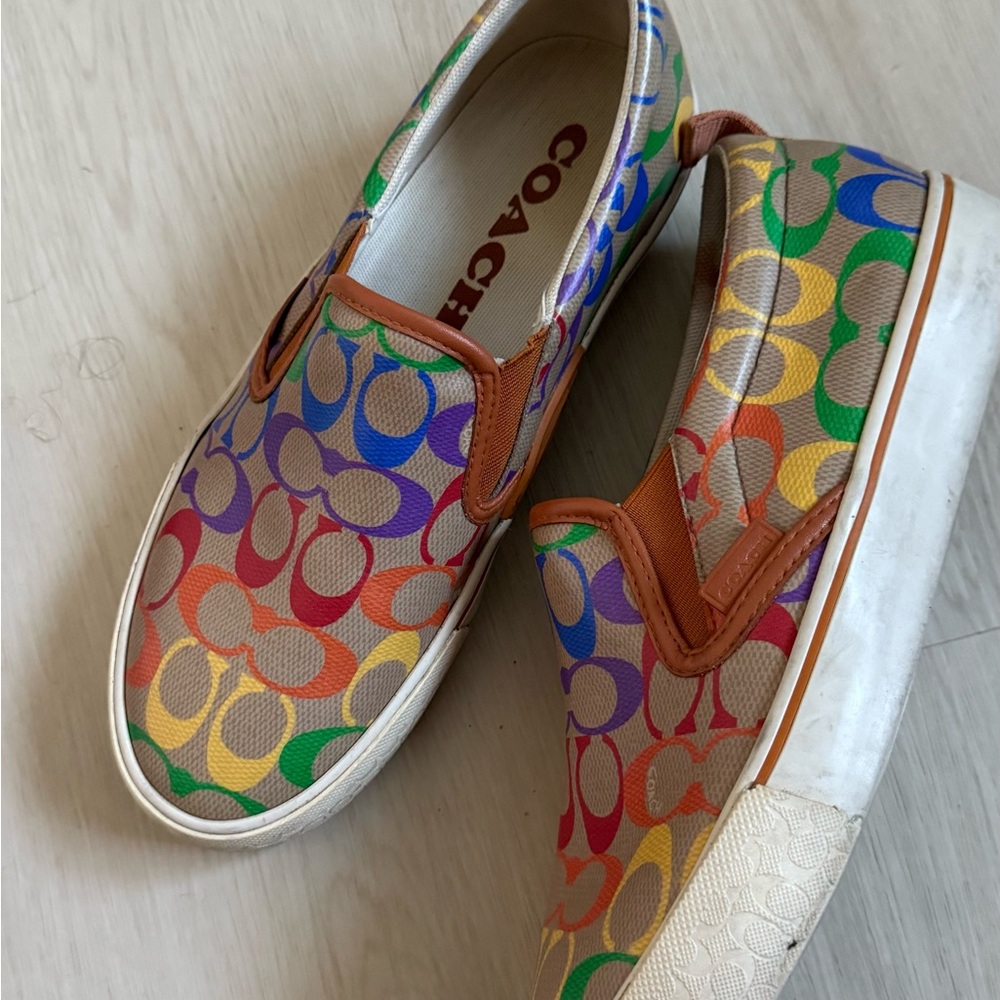 Coach Kids' Colorful Slip-On Sneakers